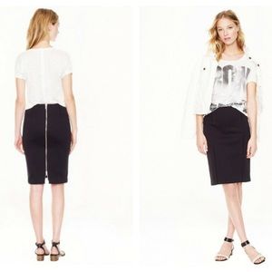 J Crew scuba pencil skirt
